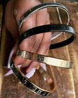 Stainless Steel Roman Numeral Bangle