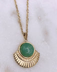 Aventurine Fan Necklace