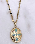 Turquoise Cross Necklace
