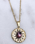Amethyst Sun Necklace