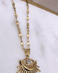 Evil Eye CZ Necklace