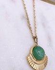 Aventurine Fan Necklace