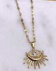 Evil Eye CZ Necklace