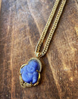 Buddha Necklace with CZ Accents