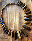 All Natural Tigers Eye Royalty Necklace